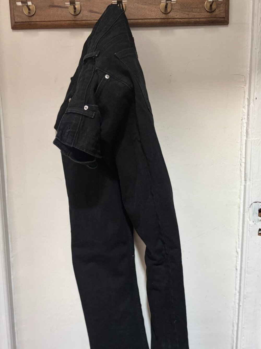 GAP Black Jeans Women's Size 8 Long | Classic Straight Slim Fit | Stretch Denim - Picture 6 of 6